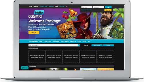 Hello Casino Review New Zealand Home Screen Hello Casino Review New Zealand